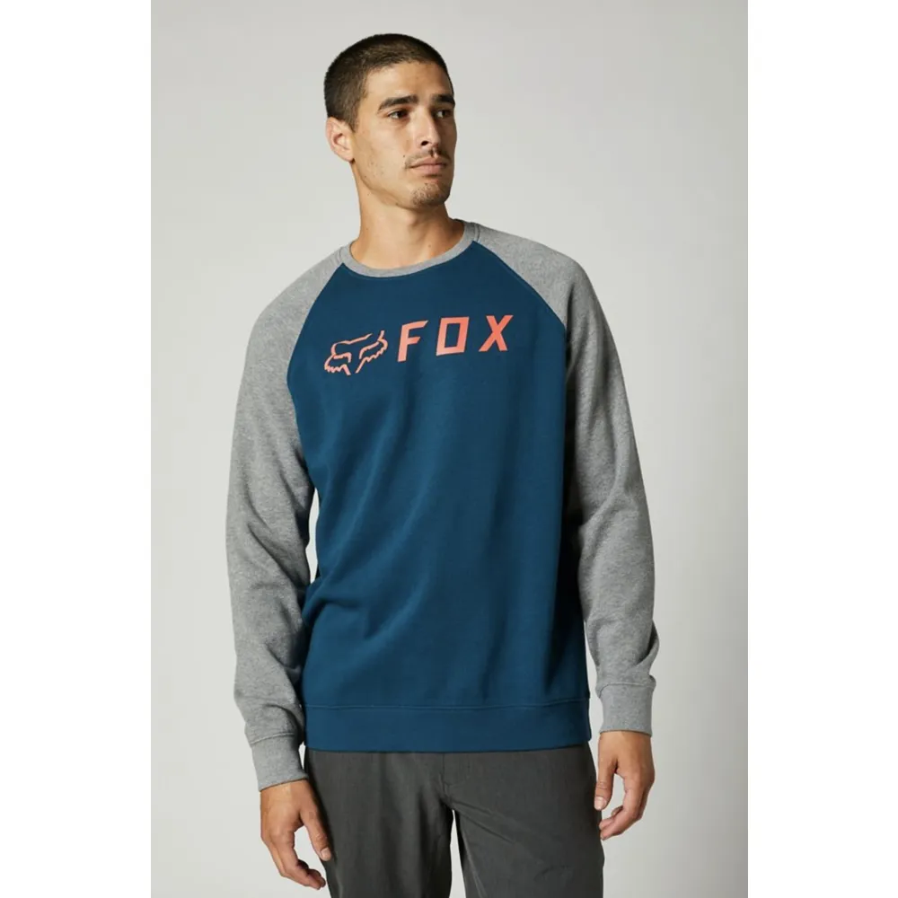 Image of Fox Apex Crew Fleece Pullover Dark Indigo